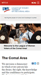 Mobile Screenshot of lwvcomal.org