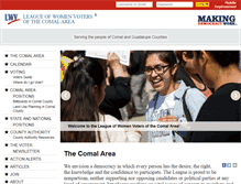Tablet Screenshot of lwvcomal.org